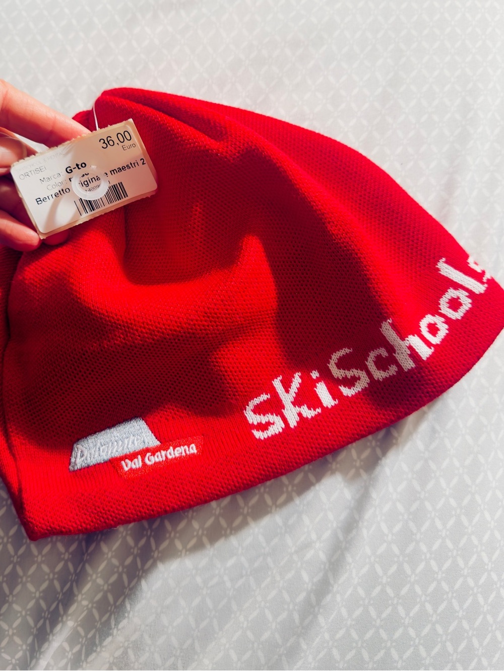 SkiSchool Red Beanie
